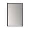 Habitat Evri 24" Black Rectangular Wall Mirror